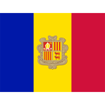 Bandiera Ufficiale di Andorra, perfetta per decorare gli accessori del tuo bebè. Scopri di più su ciuccio-bambini.com.