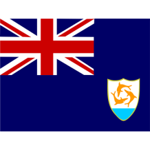 Bandiera Ufficiale di Anguilla, un\'ottima aggiunta per il corredino del tuo bebè. Scopri di più su ciuccio-bambini.com.