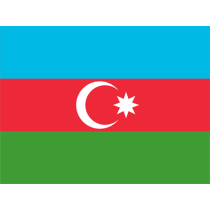 Bandiera Ufficiale dell\'Azerbaigian per decorare il mondo dei tuoi bimbi. Perfetta per bavaglini e accessori! Disponibile su ci