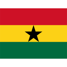 Bandiera Ufficiale del Ghana, perfetta per il tuo neonato. Un tocco di colore e identità per accessori e abbigliamento. Su ciucc