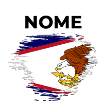Bandiera effetto pennello Samoa Americane, perfetta per personalizzare articoli per bebè. Scopri di più su ciuccio-bambini.com.