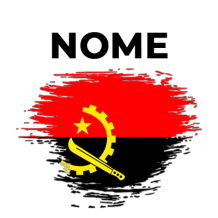 Bandiera effetto pennello Angola, un tocco di colore e originalità per gli accessori del tuo bebè. Scopri di più su ciuccio-bamb