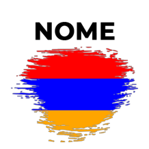 Bandiera effetto pennello Armenia, ideale per personalizzare articoli per neonati. Scopri di più su ciuccio-bambini.com.
