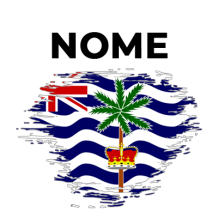 Bandiera effetto pennello Territorio britannico dell\'Oceano Indiano, perfetta per accessori per neonati su ciuccio-bambini.com.