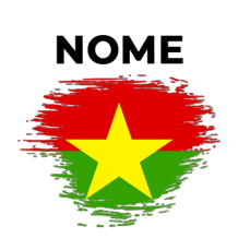 Bandiera effetto pennello Burkina Faso, ideale per accessori neonati e articoli per bebè su ciuccio-bambini.com.