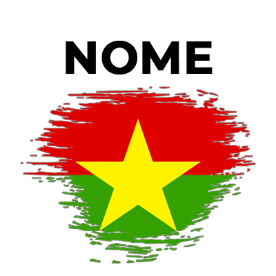 Bandiera effetto pennello Burkina Faso, ideale per accessori neonati e articoli per bebè su ciuccio-bambini.com.