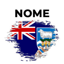 Bandiera effetto pennello delle Isole Falkland, un design unico per il guardaroba del tuo bambino. Scopri di più su ciuccio-bamb