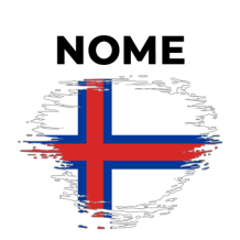 Bandiera effetto pennellata Isole Faroe, un tocco unico per il tuo bebè. Scopri di più su ciuccio-bambini.com.