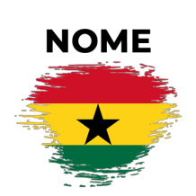 Bandiera effetto pennello Ghana, perfetta per il tuo piccolo. Aggiungi un tocco di stile ai suoi accessori su ciuccio-bambini.co