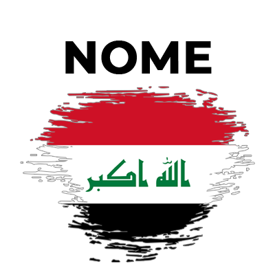 Bandiera effetto pennellata Iraq, un tocco originale per i tuoi articoli per neonati su ciuccio-bambini.com.