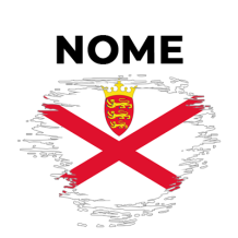 Bandiera effetto pennello Isola di Jersey, un accessorio originale per il tuo bebè. Scopri di più su ciuccio-bambini.com.