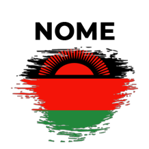 Bandiera effetto pennello Malawi, perfetta per arricchire gli articoli del tuo bebè con un tocco unico. Scopri su ciuccio-bambin