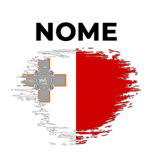 Bandiera effetto pennellata Malta, perfetta per personalizzare gli accessori del tuo bebé. Scopri di più su ciuccio-bambini.com.
