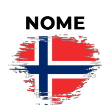 Bandiera effetto pennello Norvegia, ideale per accessori e abbigliamento bebè. Scopri di più su ciuccio-bambini.com.