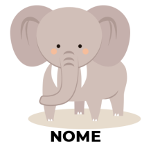Elefante stile 5, morbido e adorabile, perfetto per accompagnare il tuo bimbo nei momenti di gioco e dolcezza.