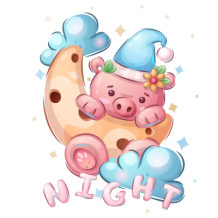 Animali Buffi Pig Night: colorato e dolce, perfetto per i sogni dei tuoi piccoli. Scopri di più su ciuccio-bambini.com.