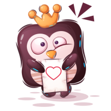 Pinguino lettera cuore, il compagno perfetto per i tuoi piccoli! Scopri il nostro mondo di articoli per neonati su ciuccio-bambi